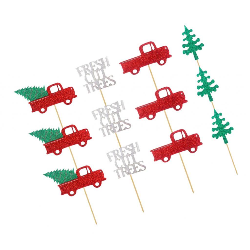 12x Cake Topper Truck Letters  Cupcake  Birthday Party