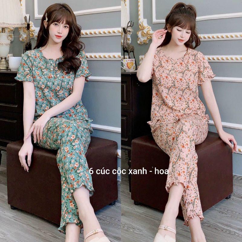 Set đồ bộ quần áo mặc nhà, sau sinh cao cấp lụa hàn