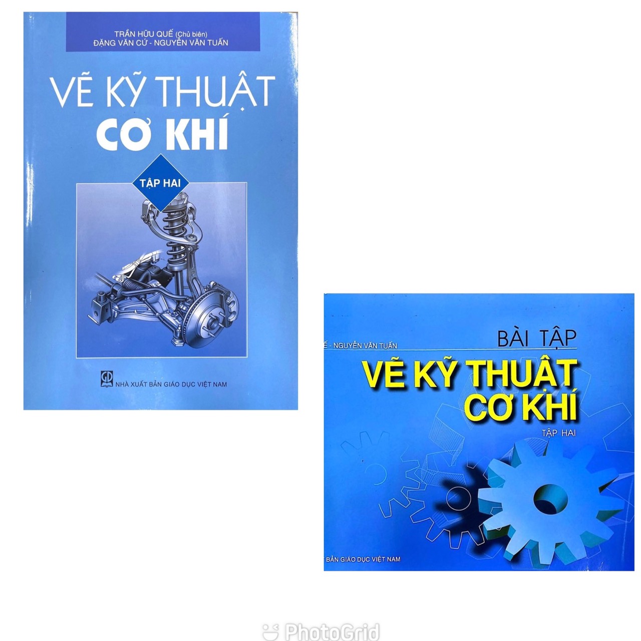 Combo Vẽ kỹ thuật cơ khí tập 2 + bài tập