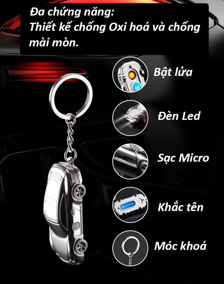 ̣̂ ̛̉ Điện oto móc khoá đa năng