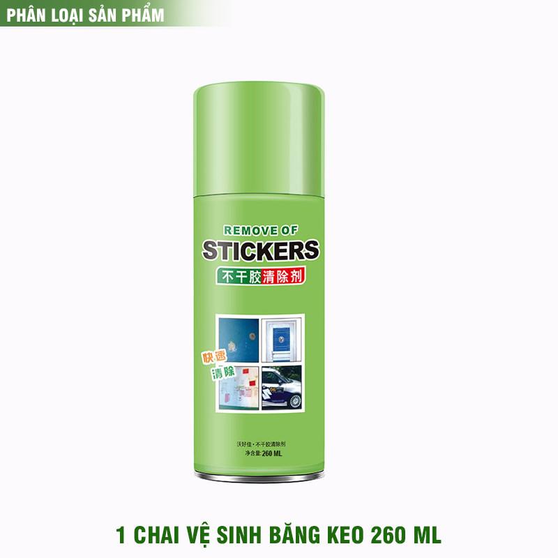 Chai vệ sinh 260ml sơn bám, băng keo trang trí nhà cửa, sticker trẻ con dán bừa bãi cho Gia đình - 250 ml
