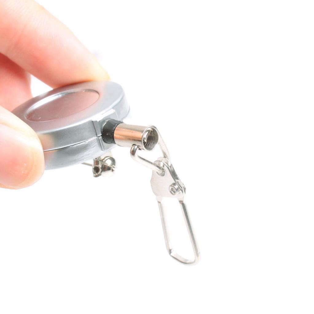 Elastic Fishing Lanyard Quick Release Holder And Mini Pin-on Retractor