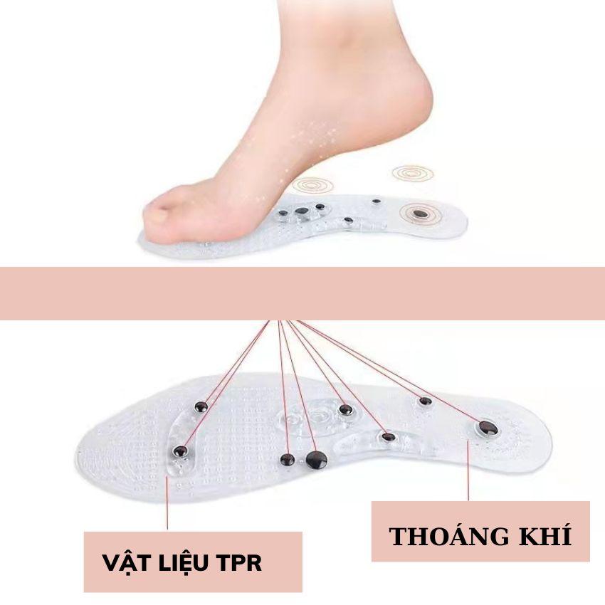 Lót giày nam nữ mát sa bàn chân êm mềm giúp lưu thông máu .lót giày thể thao nam nữ đủ size LG07