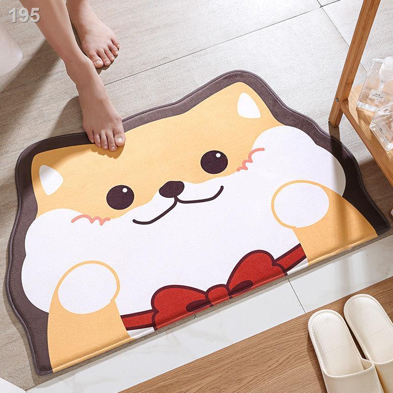 Thảm lót sàn phòng tắm thấm hút Dexi dễ thương cửa gia dụng nhà vệ sinh chống trơn trượt trải