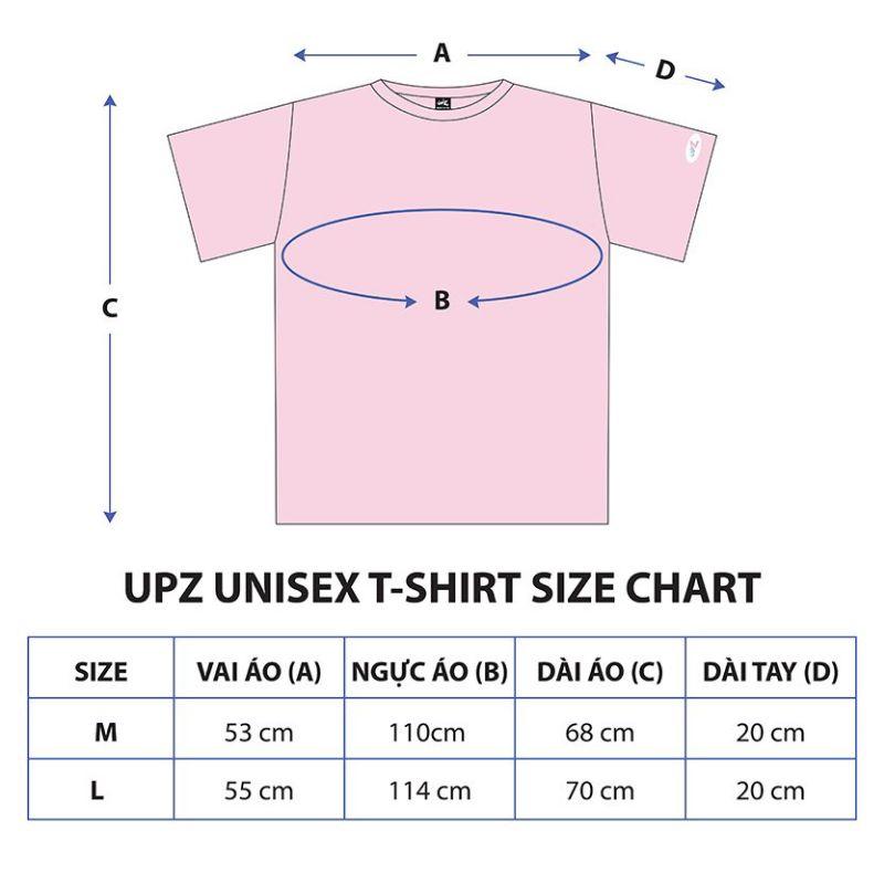 UPZ Áo Thun Cơ Bản Logo Nhựa