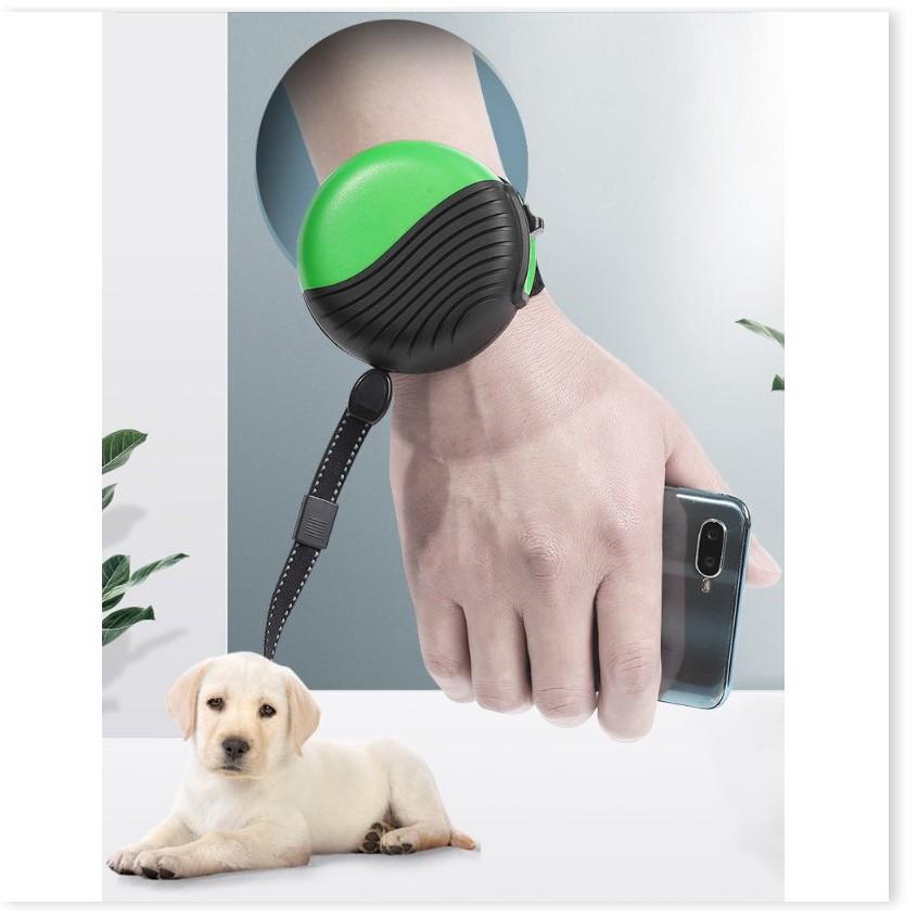 Đồng Hồ đeo tay dắt chó có thể co giản thu vào PET LEASH (Xám Đen) Gia Dụng SG