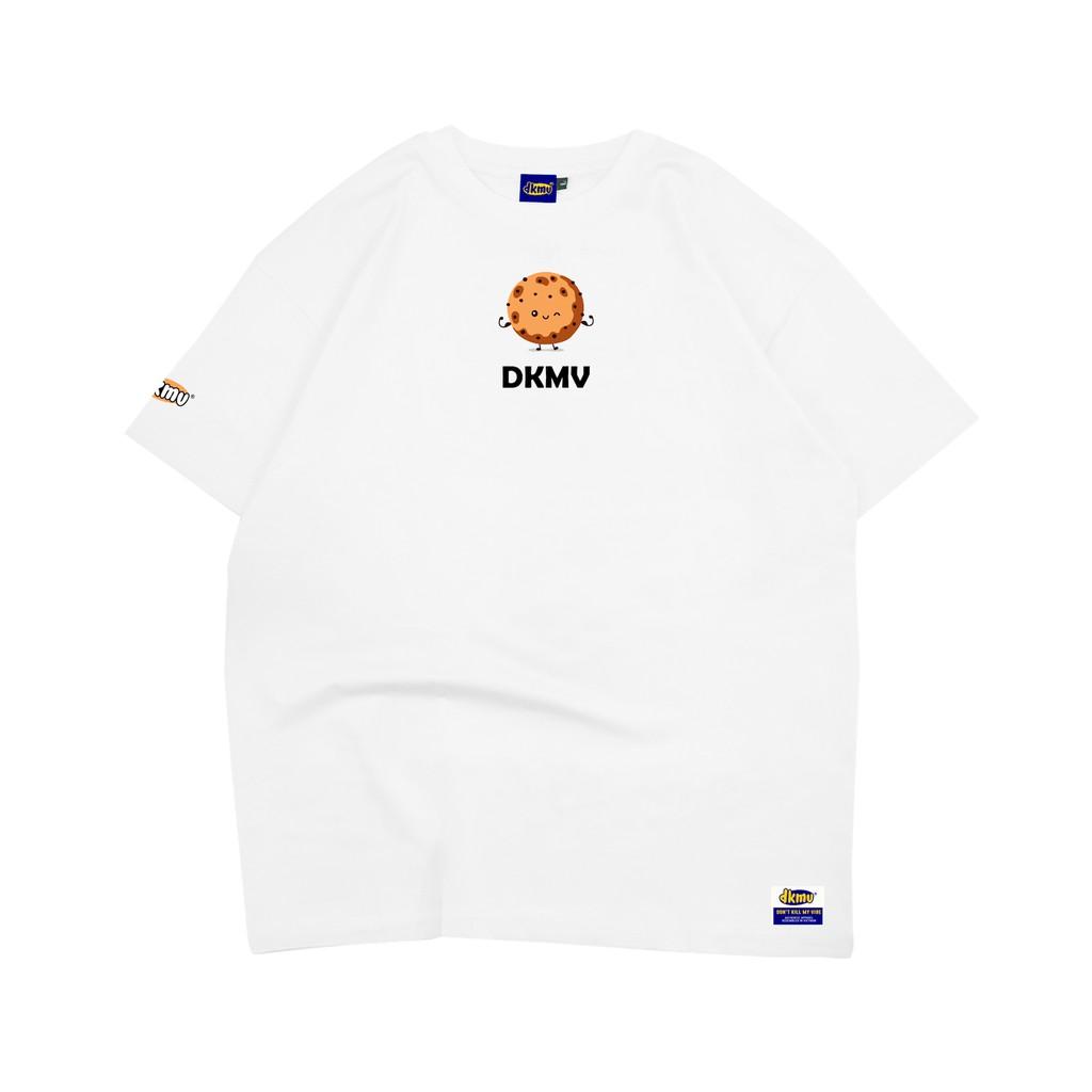 Áo thun nữ cotton màu trắng in hình | DKMV White Friends Not Food Tee