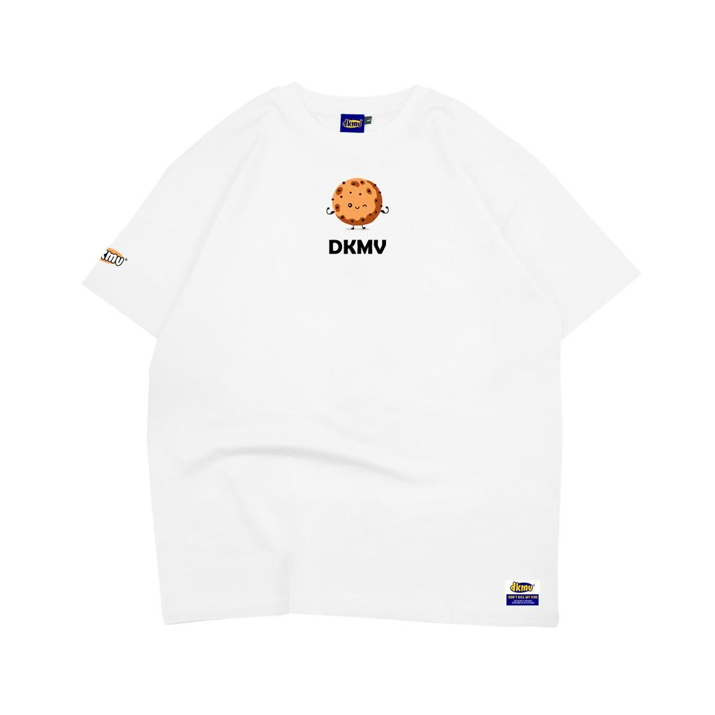  Áo thun nữ cotton màu trắng in hình | DKMV White Friends Not Food Tee