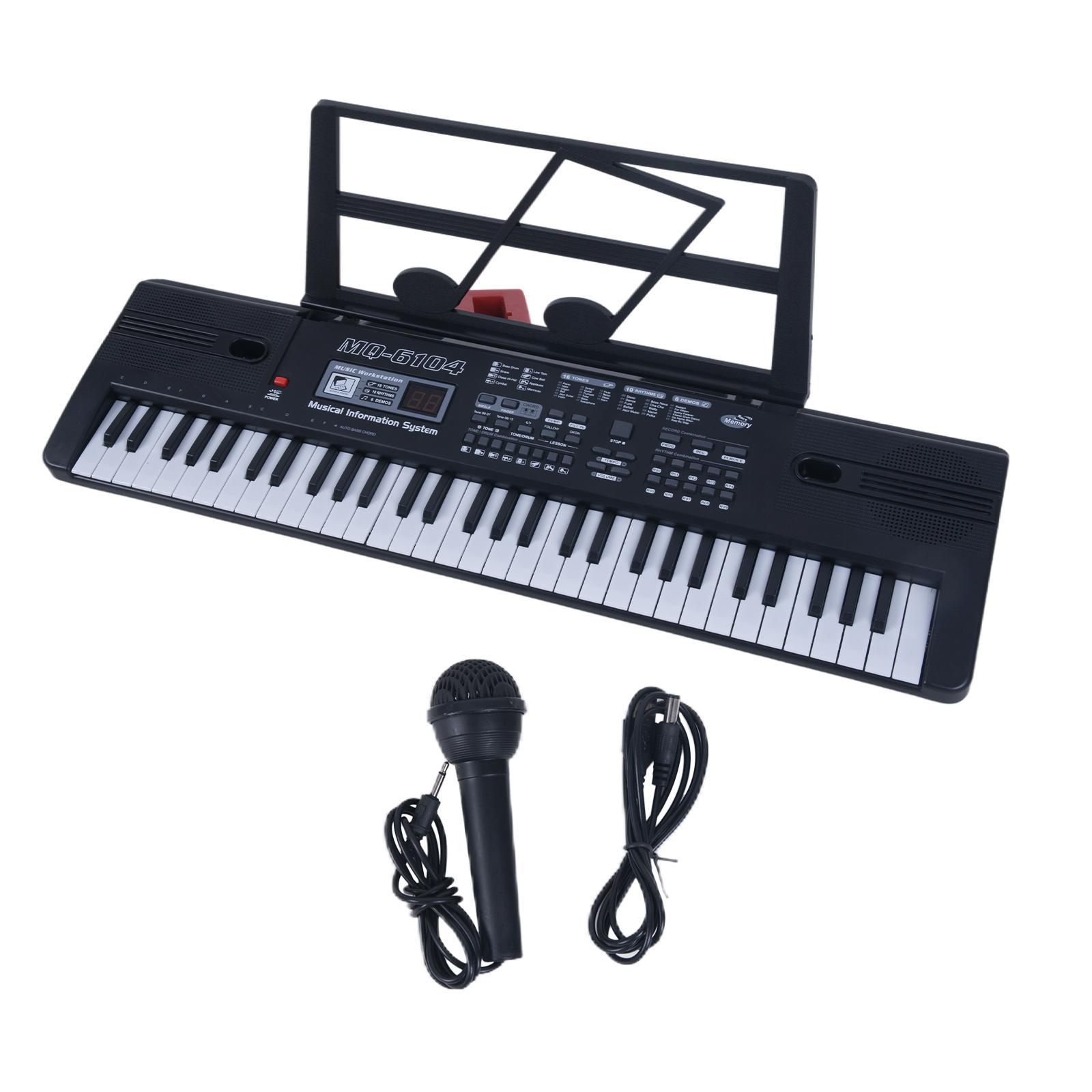 Piano Keyboard Electronic Musical Instrument with Microphone