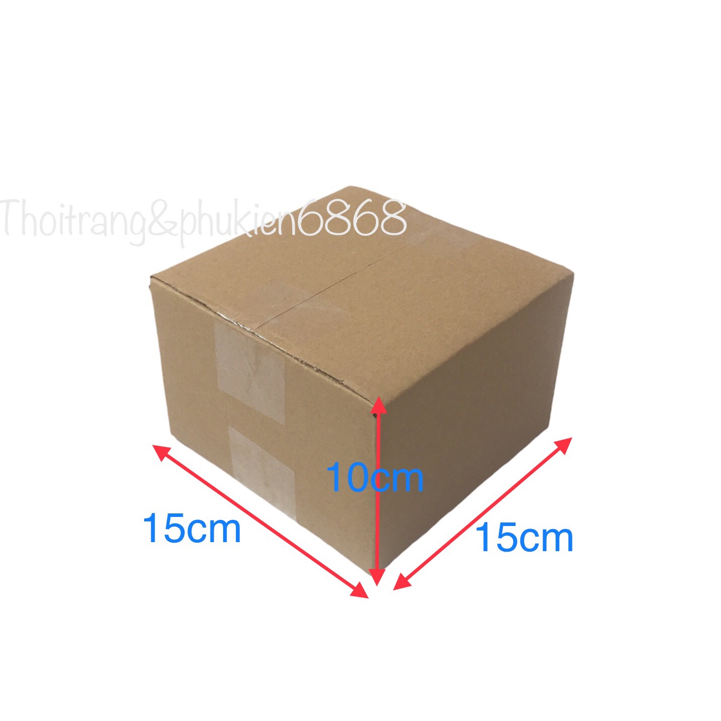 15x15x10 Combo10 hộp carton đóng hàng cỡ nhỏ size 15*15*10