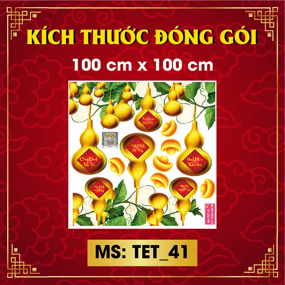 Decal trang trí tết combo số 8