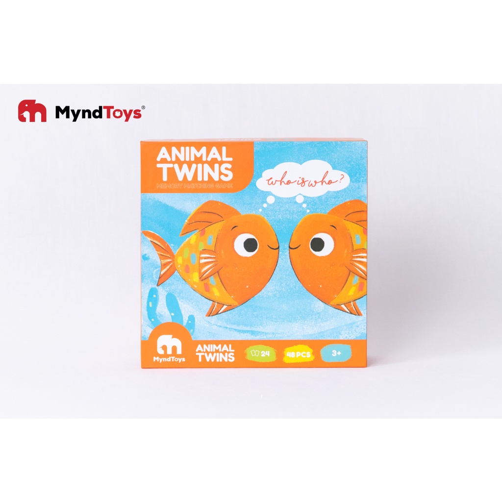 Đồ Chơi Xếp Hình MyndToys - Animal Twins - Memory Matching Game 48 Thẻ Dành Cho Các Bé Trên 2 Tuổi