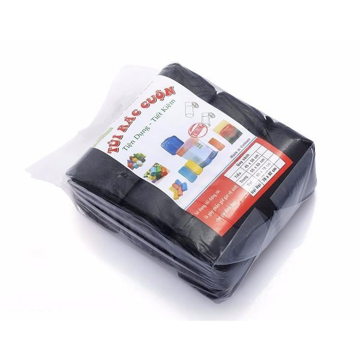 Combo 3 Cuộn Túi Rác Đen Tiết Kiệm, Tự Phân Hủy Ecook