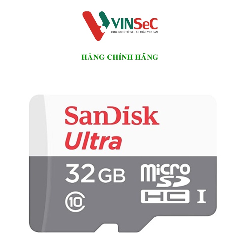 Thẻ Nhớ MicroSD SanDisk Ultra 32GB 100MB/s - Hàng Chính Hãng