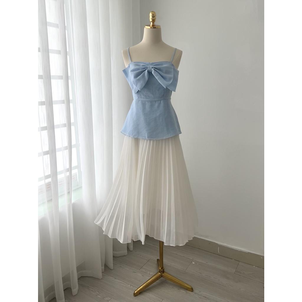 TIELA Chân váy dập ly công sở - Lona Skirt