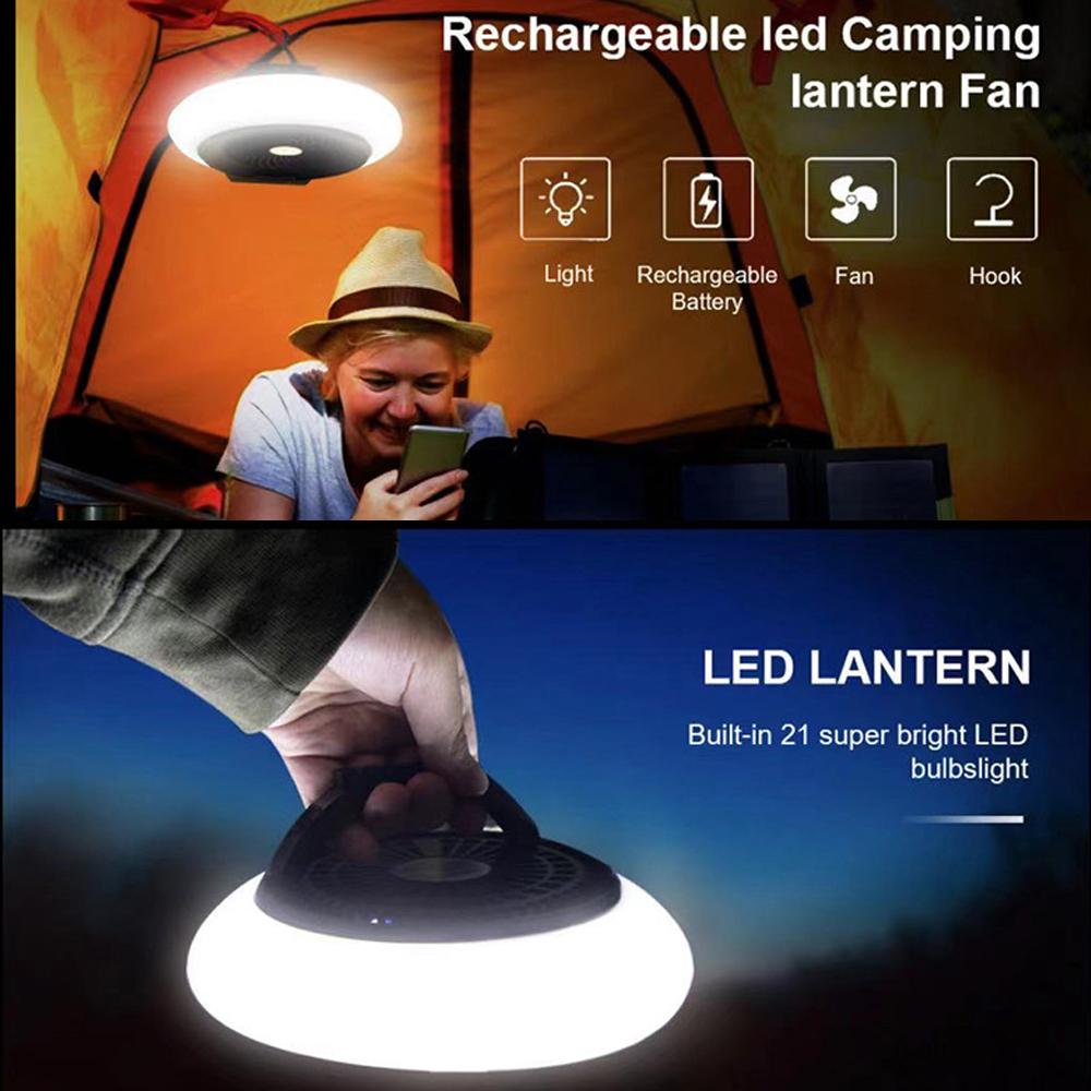 Quạt Máy Kèm Đèn Pin 2 Trong 1 Sạc Usb Tiện Nghi