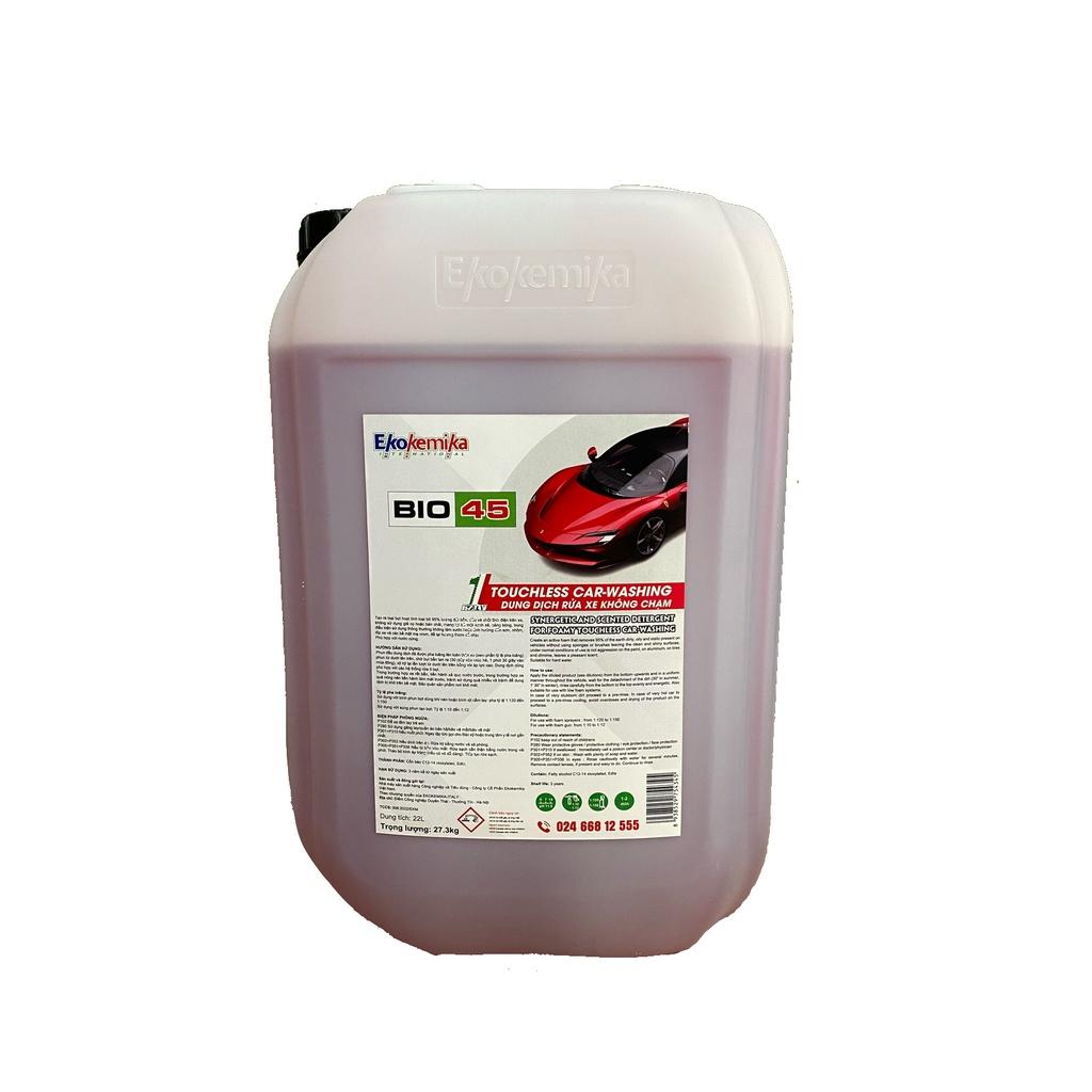 NƯỚC RỬA XE KHÔNG CHẠM EKOKEMIKA ITALY BIO 45 - (22L) - HÀNG CHÍNH HÃNG