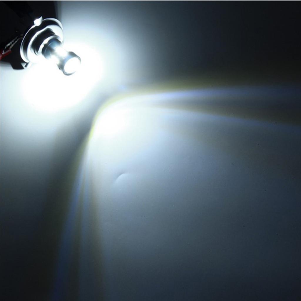 2X H4 18SMD LED Fog Driving Light Bulbs Daytime Running White 6000K 12V DC Aluminum Housing