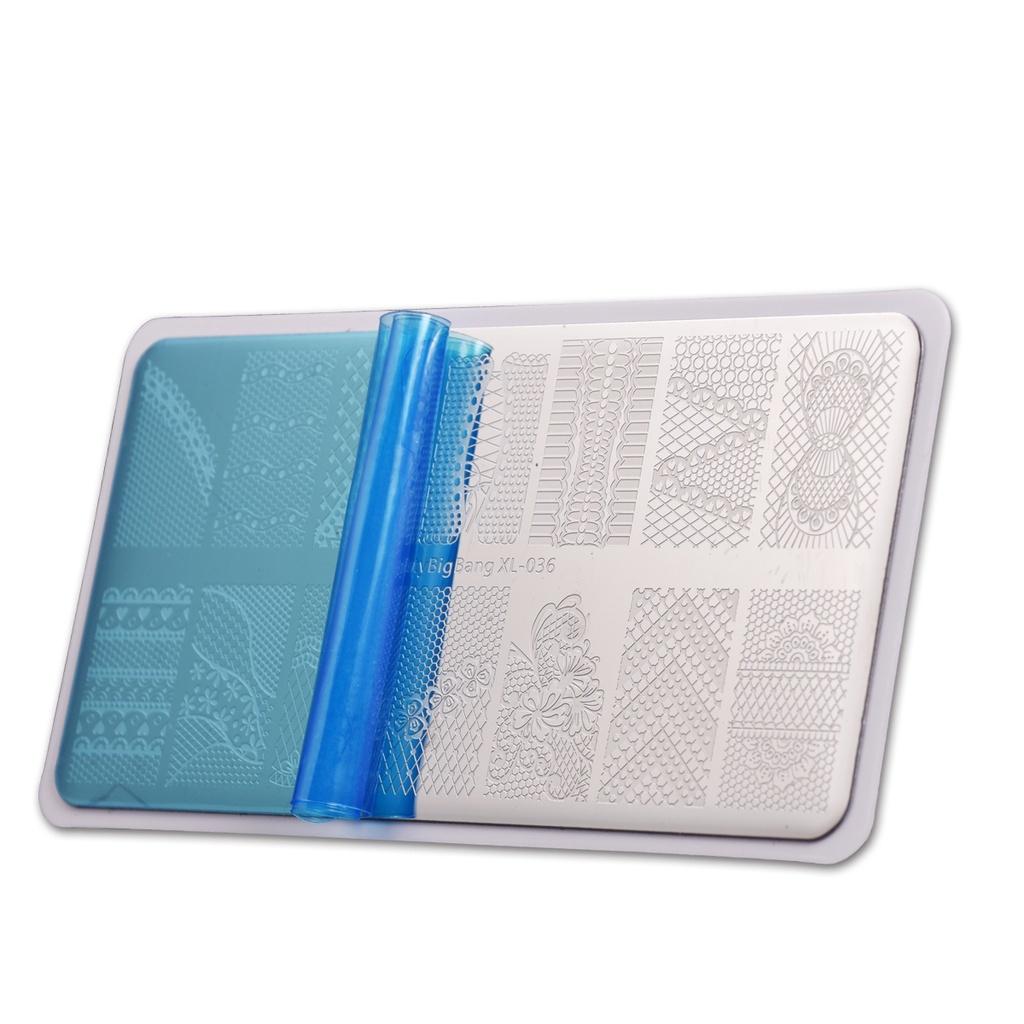 Khuôn Trang Trí Móng Tay Họa Tiết Ren Xinh Xắn 6*12cm