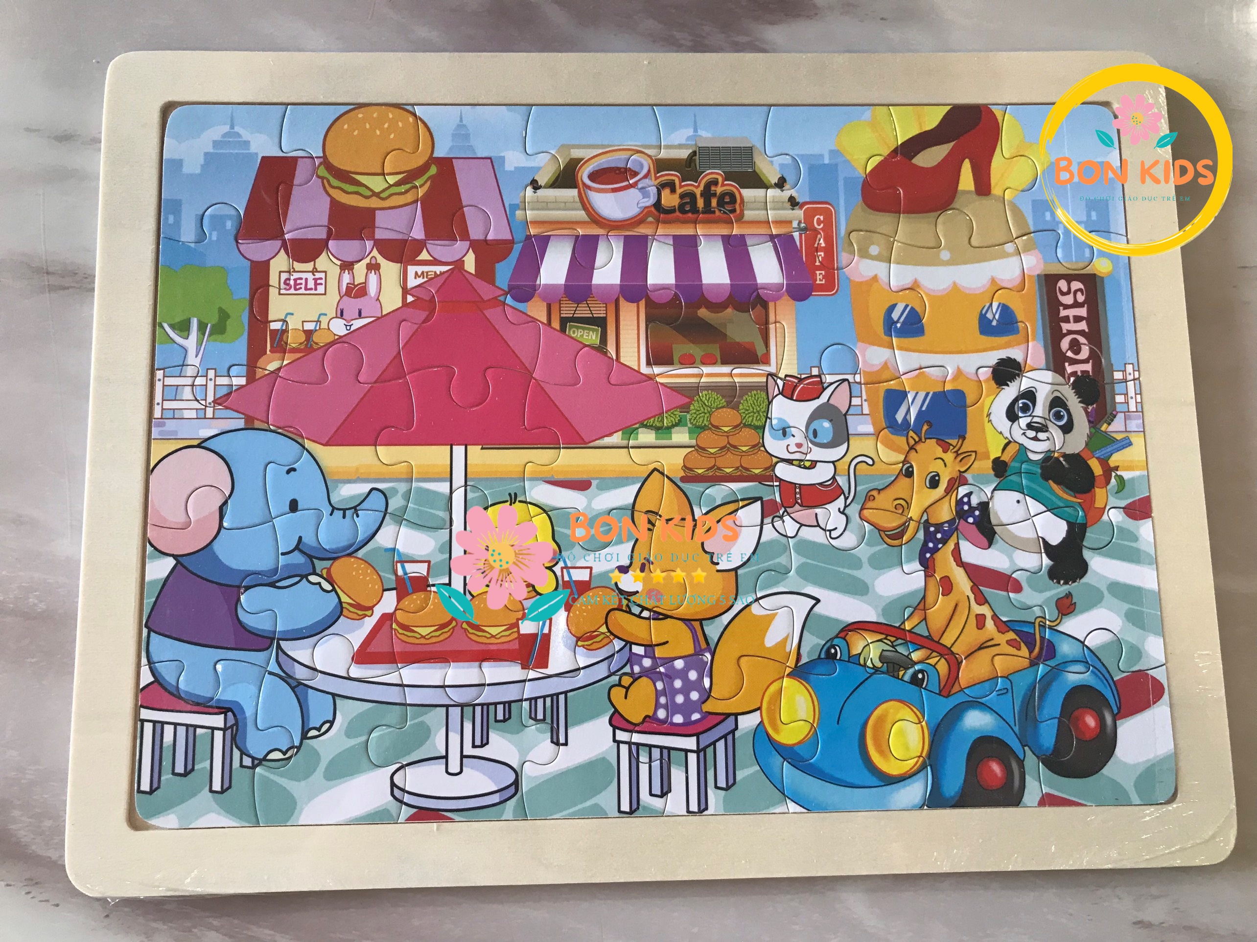 Đồ chơi tranh xếp hình 40 mảnh puzzle cho bé - Đồ chơi thông minh trẻ em