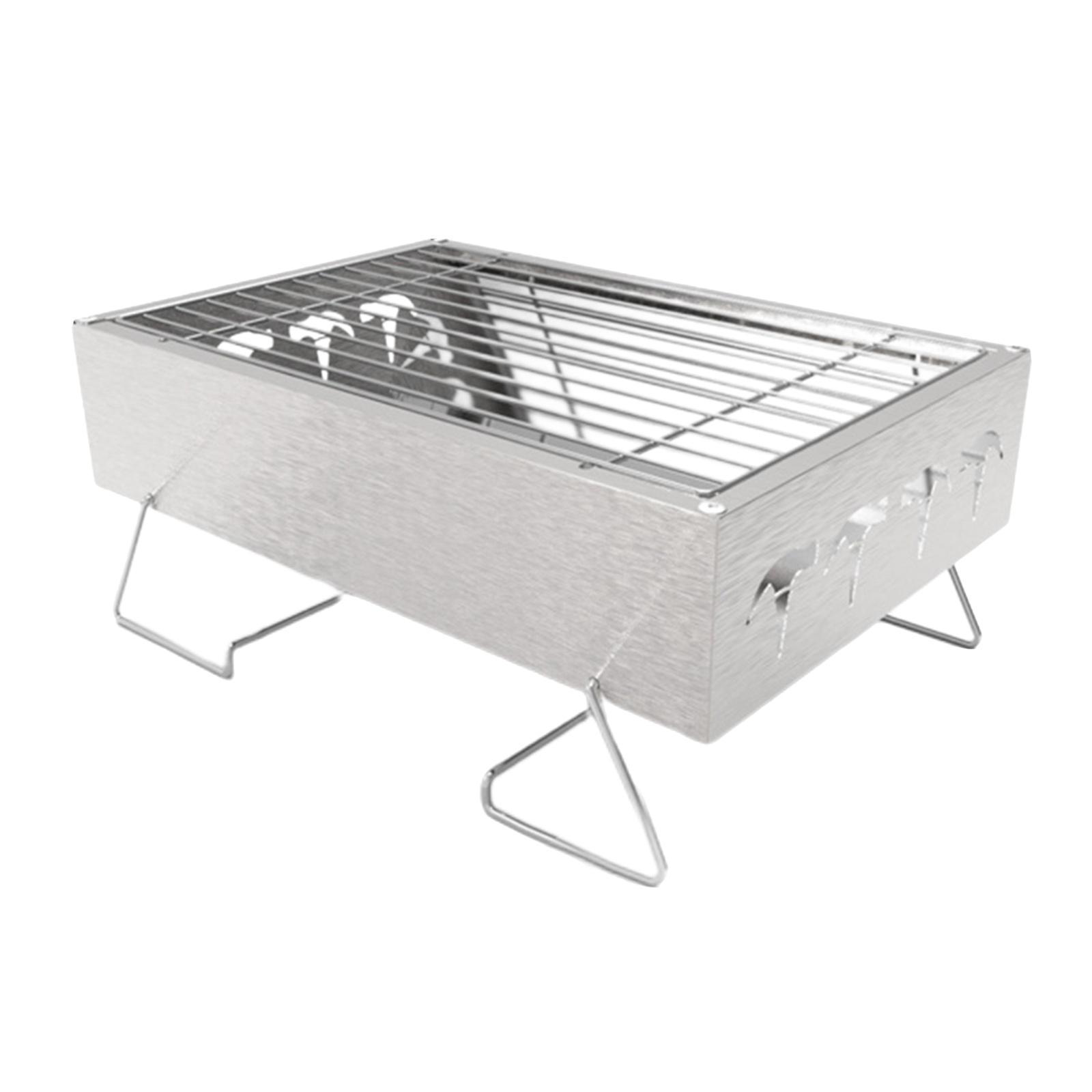 Portable   Grill Folding Stainless Steel Grill for Camping