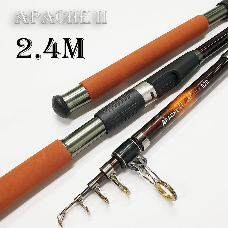 Cần câu máy Apache II chất liệu Carbon có các chiều dài từ 2m1 đến 3m6 CM13