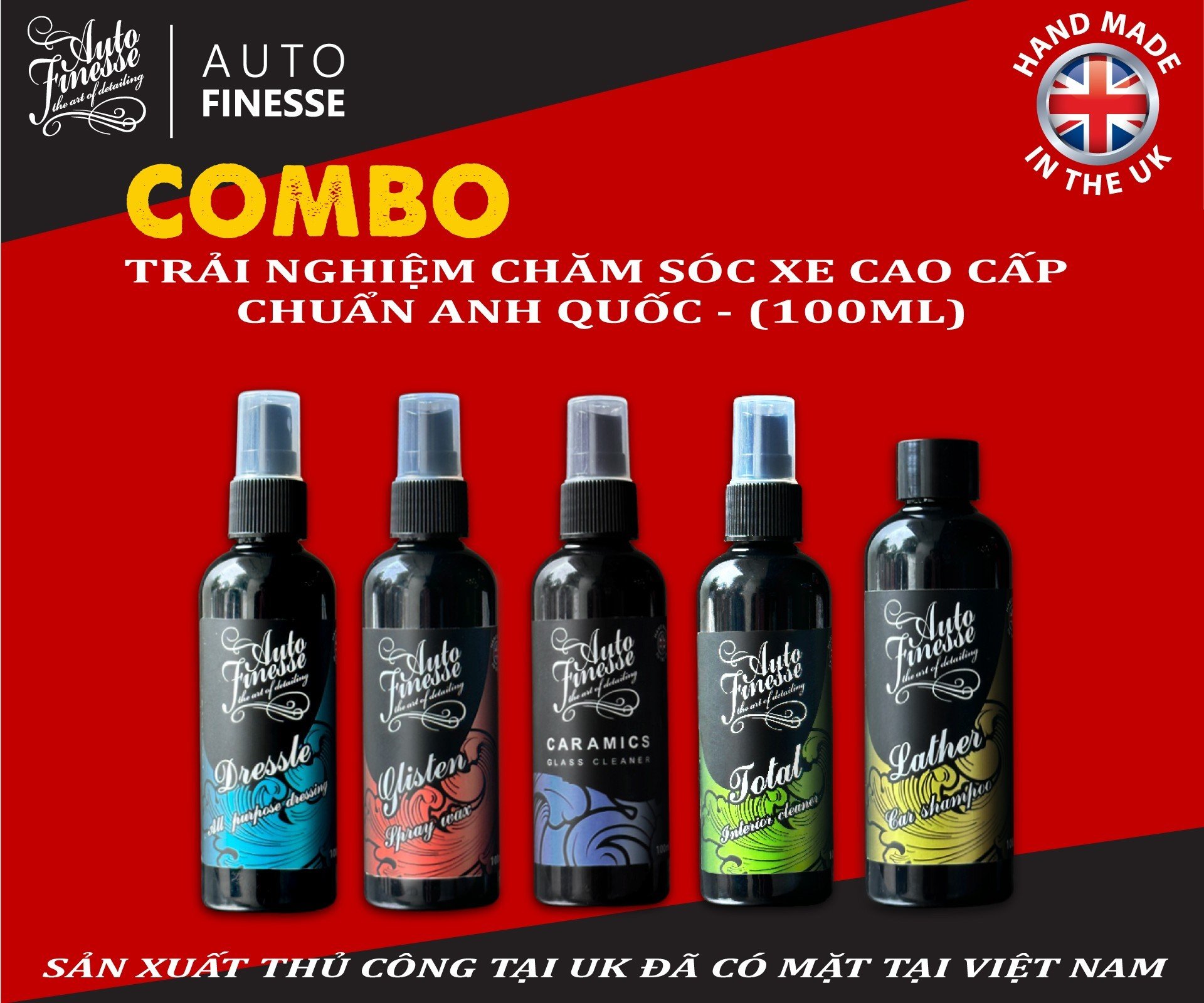 COMBO CHĂM SÓC XE CHUYÊN NGHIỆP Auto Finesse