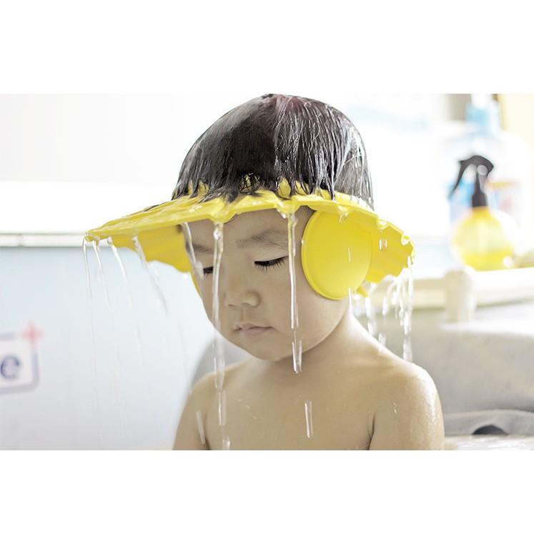 MŨ CHẮN NƯỚC - BỊT TAI KHI TẮM BẰNG XỐP NHẸ CHO BÉ