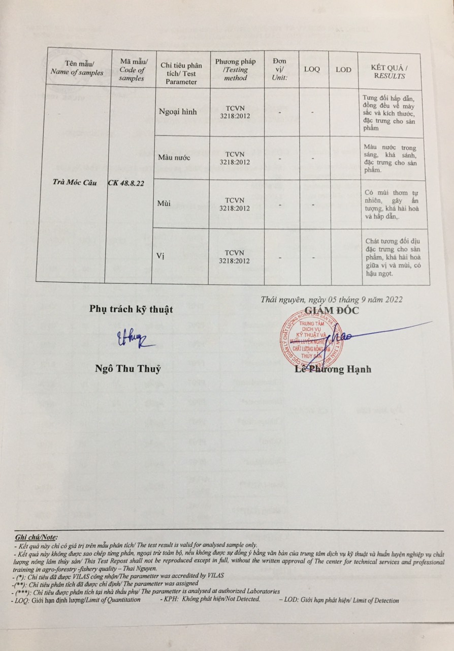 Trà Móc Câu Thái Nguyên  500g(5 gói 100g) Trà Thái Nguyên Đặc Sản Trà Xanh Tâm Thái Chè búp Thái Nguyên 500gMCTV