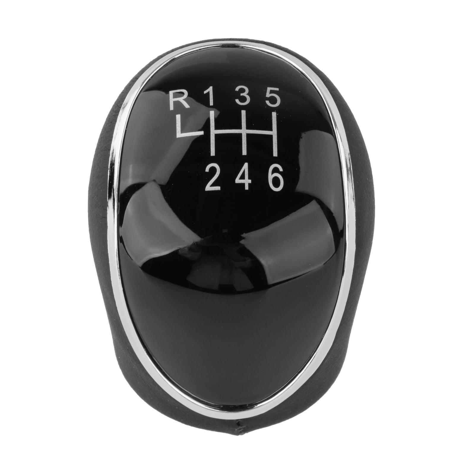 Interior 6 Speed Gear Shifter Knob Manual Automatic Gears Stick Lever for Ford Mondeo, Black Car Accessories