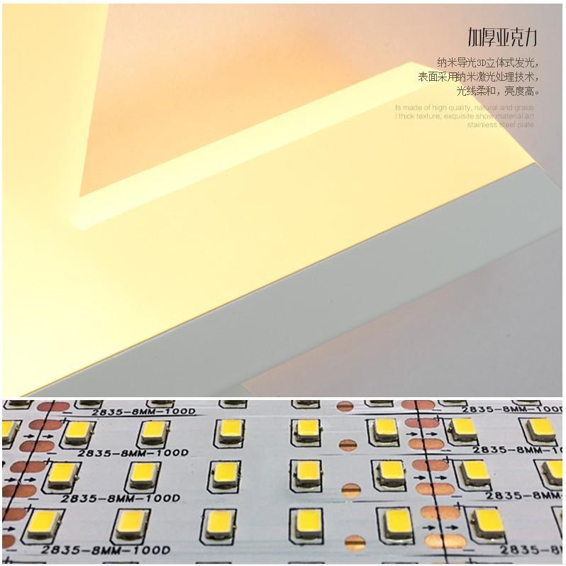 Đèn led treo tường trang trí phòng hình tam giác 3 chế độ ánh sáng