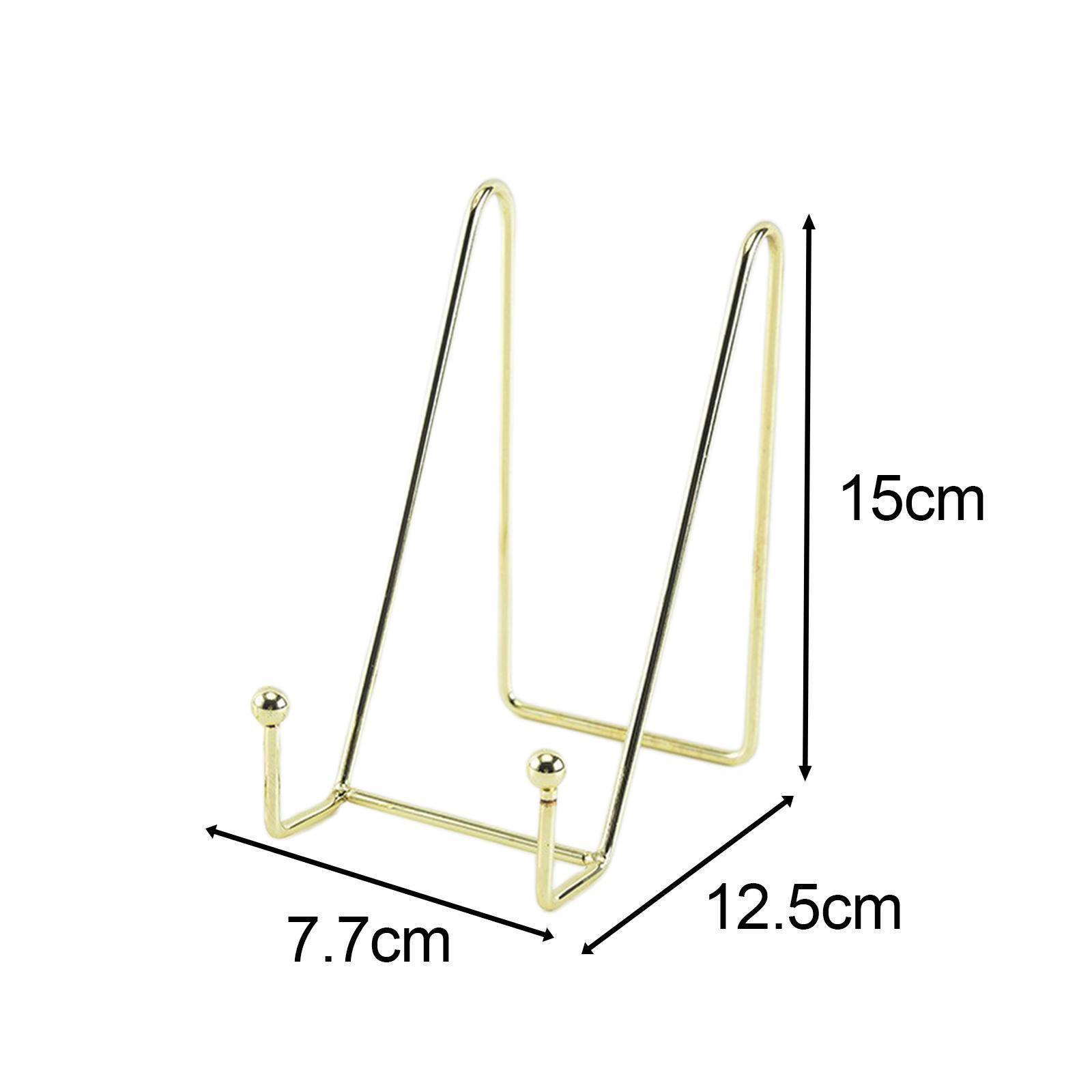 Metal Display Stands Brackets Decoration Storage Rack Book Shelf Plate Holder Table Art for Pictures Magazine Living Room Office Party