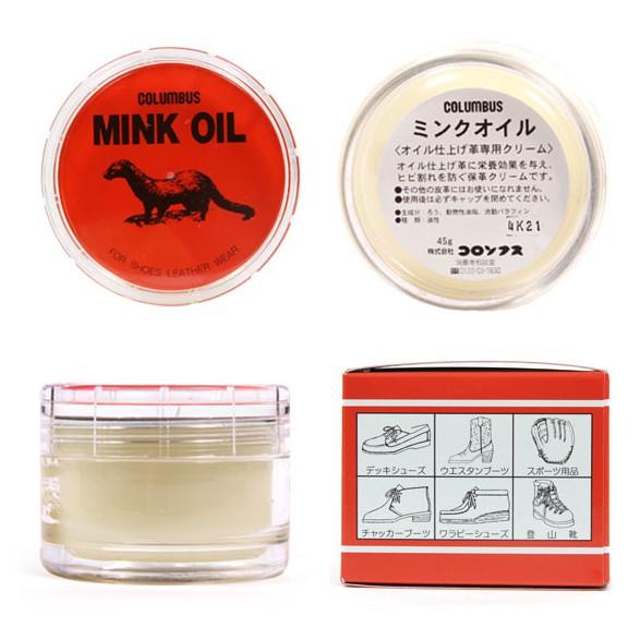 Mink Oil dưỡng da, cấp dầu cho túi, ví da từ Nhật