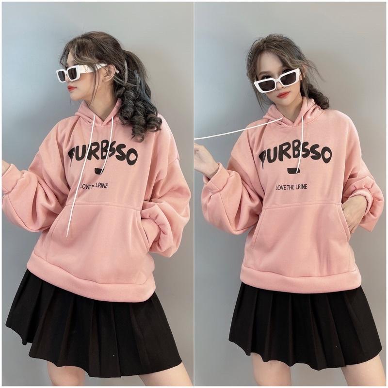 Áo hoodie nam nữ nỉ bông form rộng cánh dơi tay phồng quảng châu áo chuôi đầu có mũ PURBSSO - TOPTEEN 3430