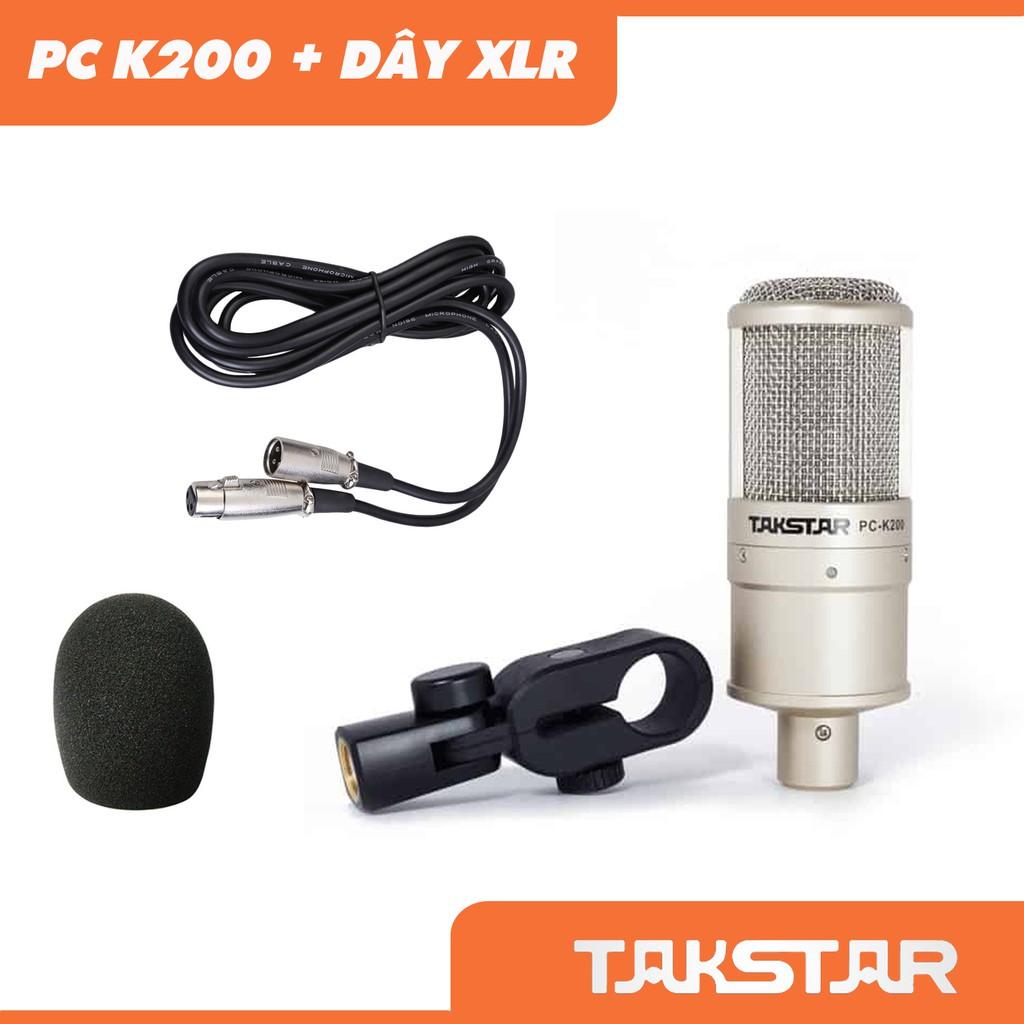 Micro thu âm, mic hát livestream chuyên nghiệp TAKSTAR PC K-200