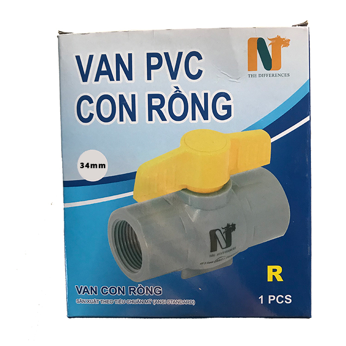 Van răng con rồng Ngô Long Ân - Van PVC tay bướm có răng, Van PVC đúc khuôn chắc chắn, Van nước PVC đầu lắp ống có răng, Van nhựa PVC chất lượng cao, an toàn