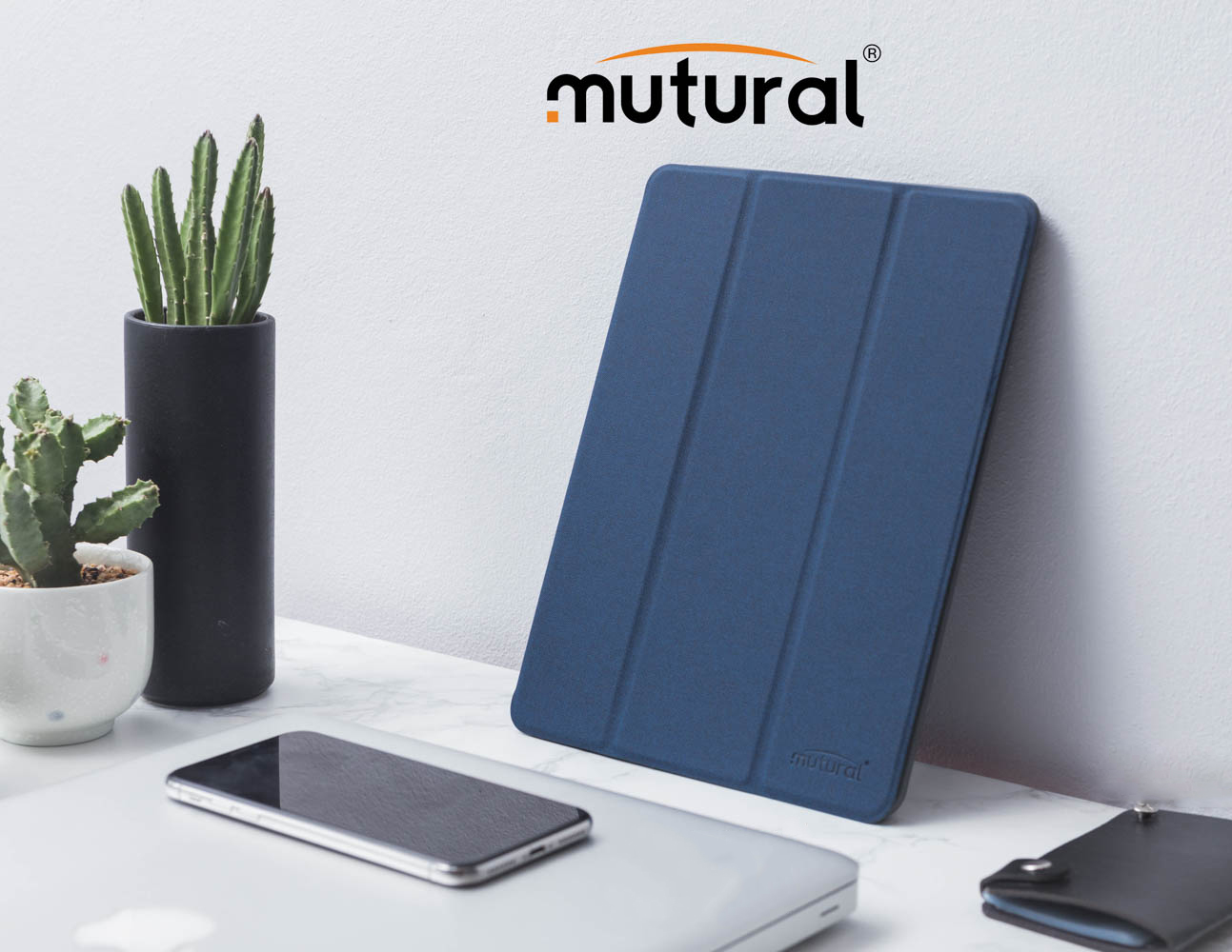 Bao da iPad pro 11 inch 2018 hiệu Mutural _ Xanh_ Hàng nhập khẩu