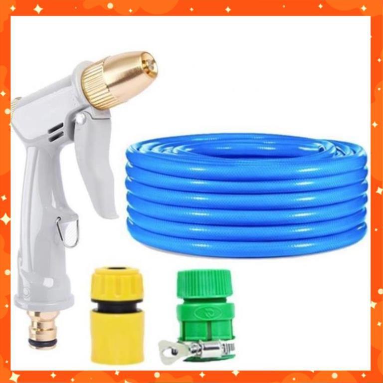 Bộ dây vòi xịt nước rửa xe, tưới cây tăng áp 3 lần, loại 3-5m 206846