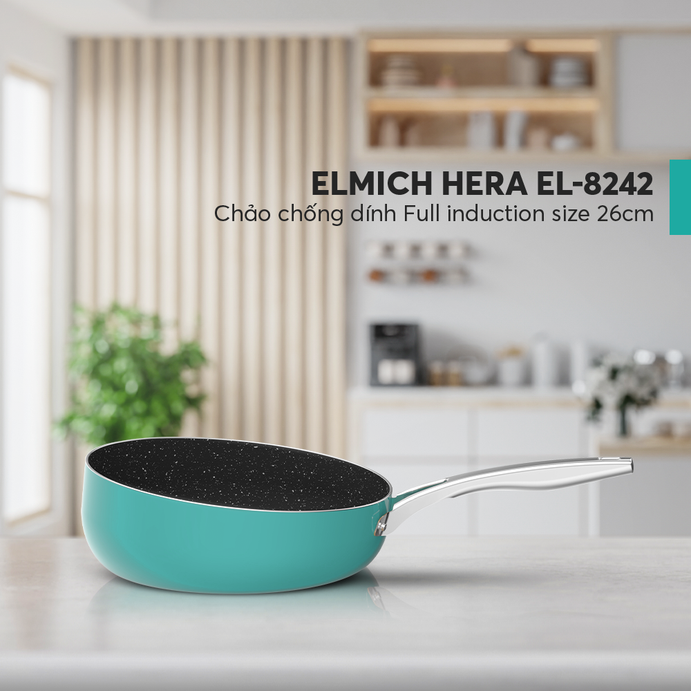 Chảo chống dính Full induction Elmich Hera EL8242 size 26cm - Hàng chính hãng