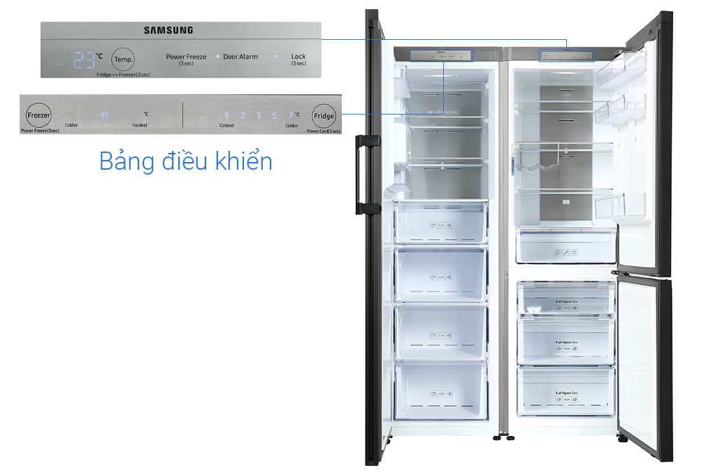 Combo Tủ lạnh Samsung RZ32T744535/SV &amp; RB33T307029/SV -  Hàng chính hãng