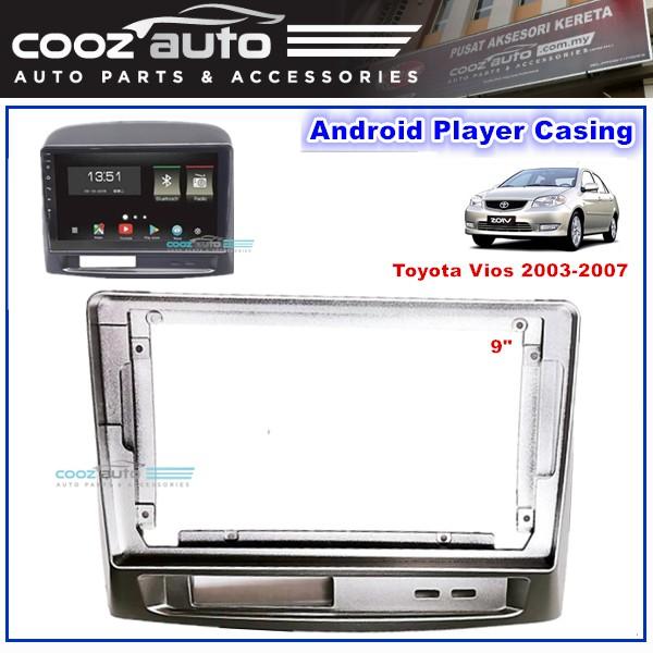 Màn Hình 9 inch Cho Xe VIOS 2003-2007, Đầu DVD Android Tiếng Việt Kèm Mặt Dưỡng Giắc Zin Xe TOYOTA VIOS