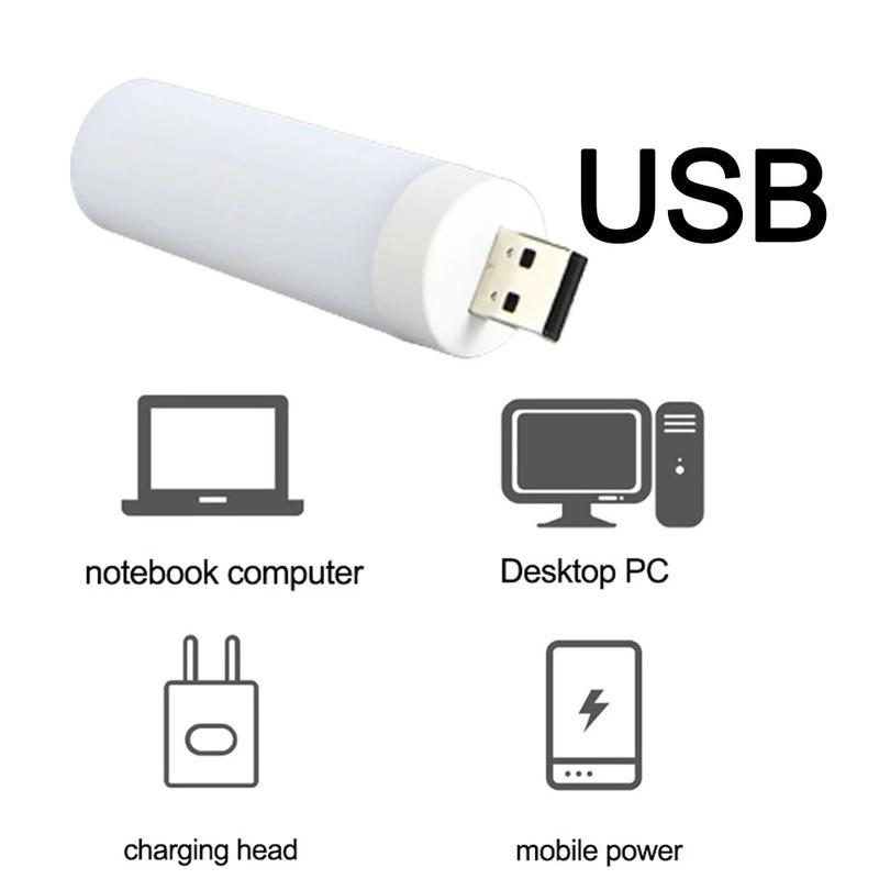 Đèn LED USB Mini Hình Ngọn Lửa Di Động Ánh Sáng Ban Đêm Đa Ứng Dụng