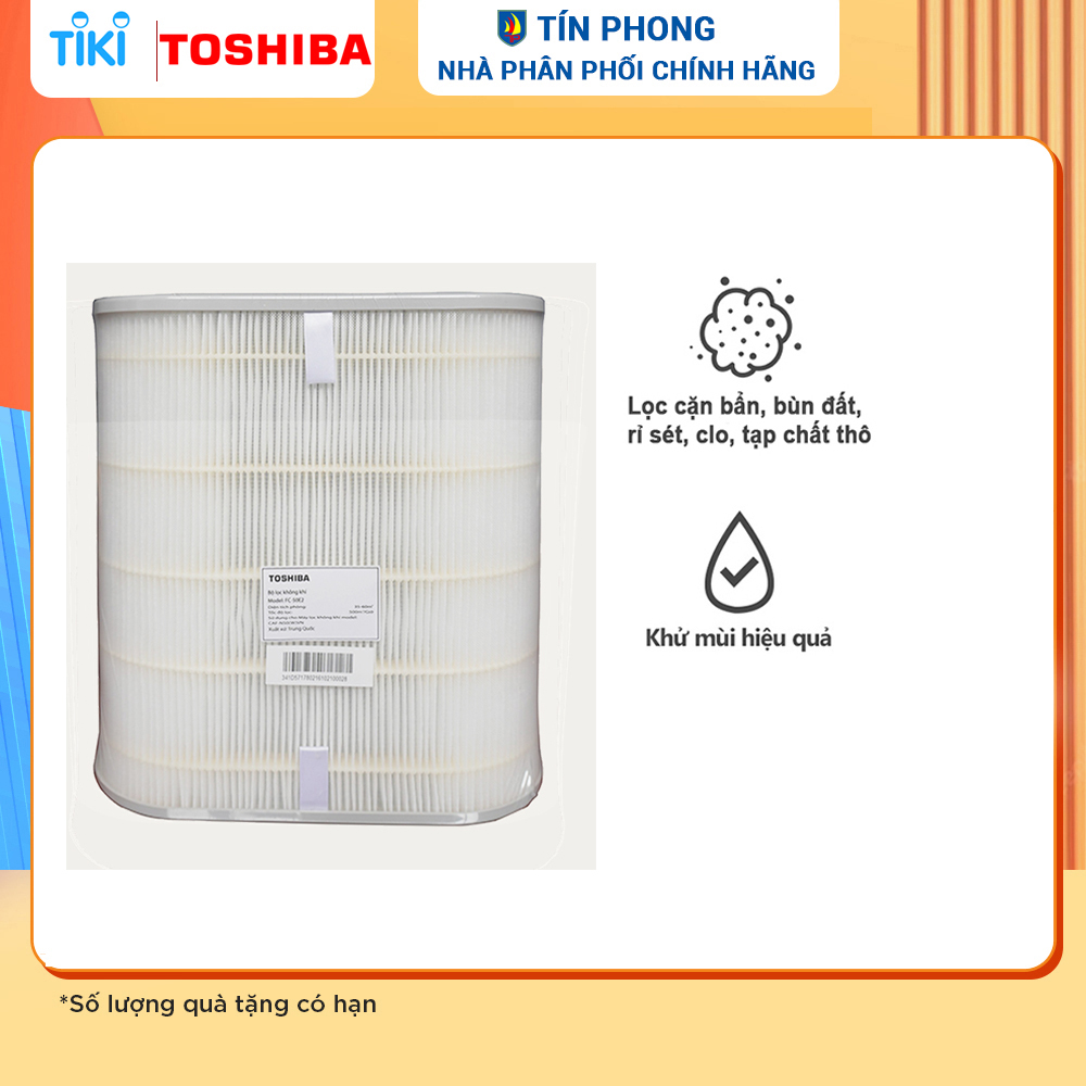 Bộ Lọc Không Khí Toshiba FC-50E2 - Dùng cho máy CAF-N50VN - Bộ lọc gồm 5 màng lọc - Hàng chính hãng
