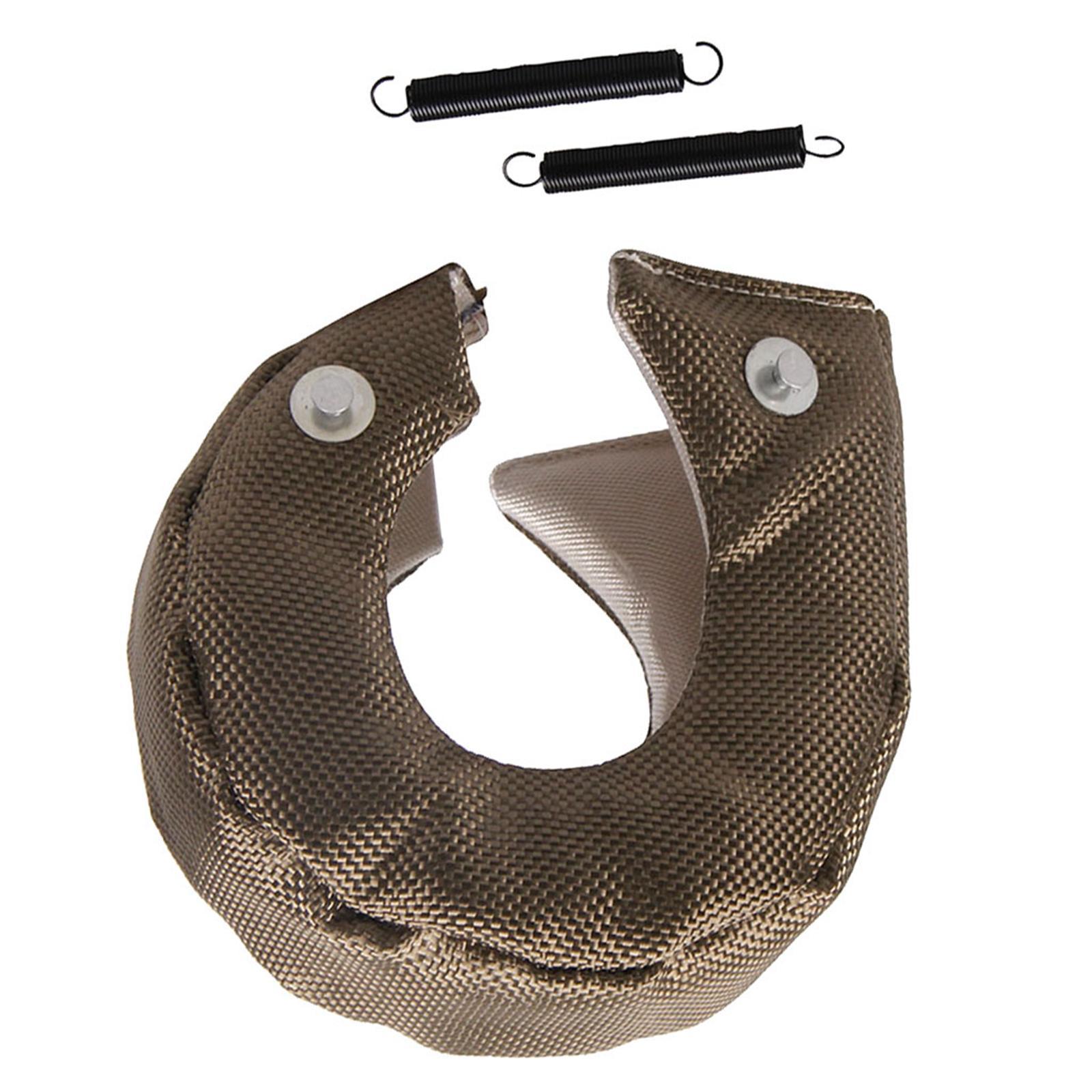 Turbocharger Heat Shield Cover for T3 High Temperature Turbo Charger Wrap with Fastener Springs Housing Turbo Blanket Cover Car Accessories