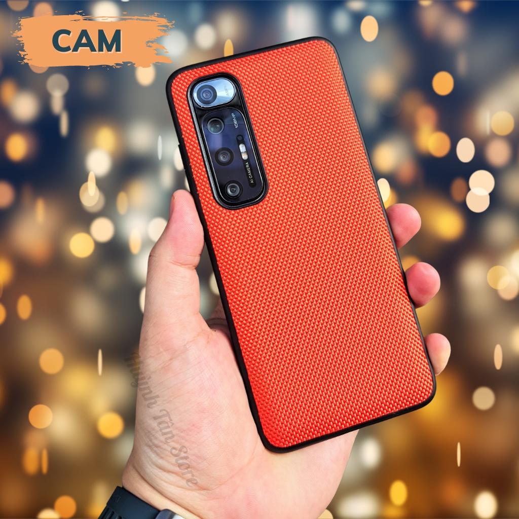 Ốp lưng mi 10s nhựa dẻo giả VẢI NYLON nhiều màu chống bám vân tay bảo vệ camera phụ kiện huỳnh tân store