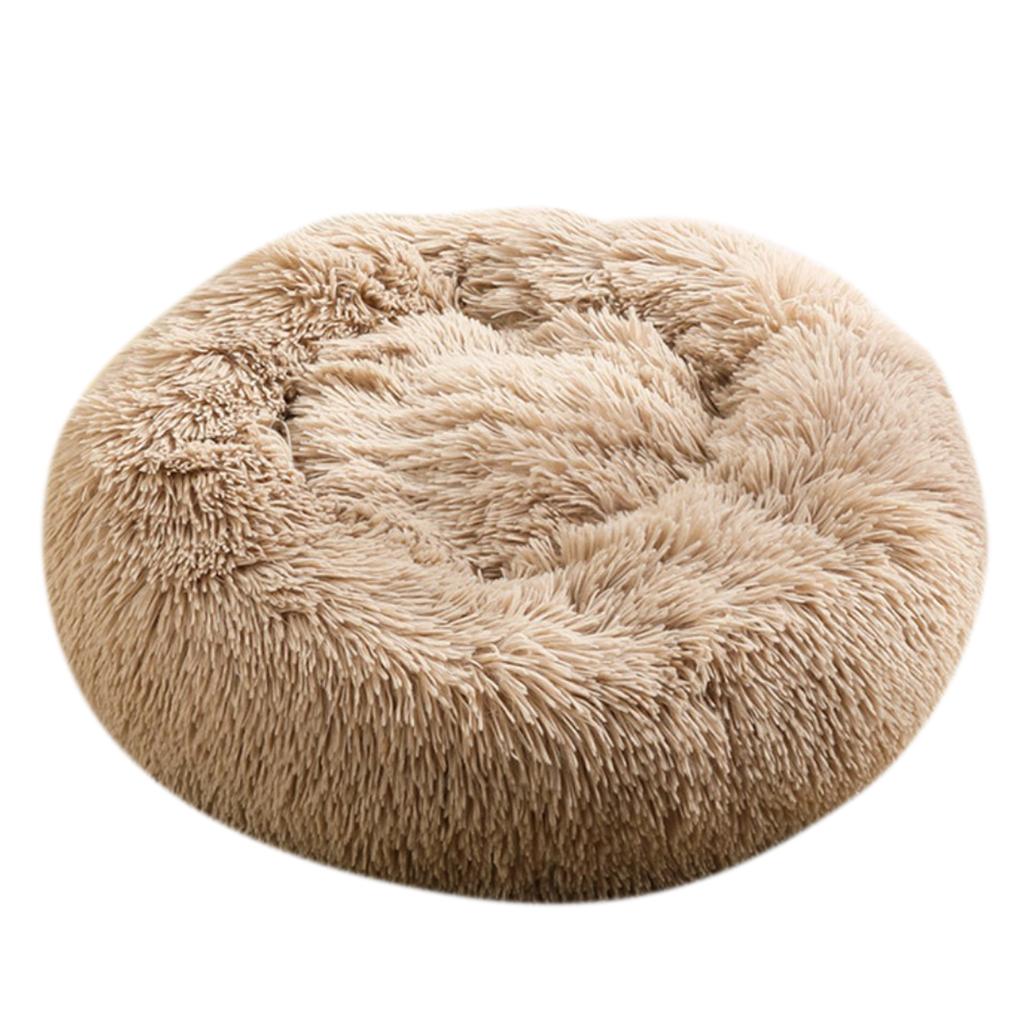 Pet Cat Dog Sleeping Bed Indoor Pet Round Cozy Comfort Bed Nest  Pink