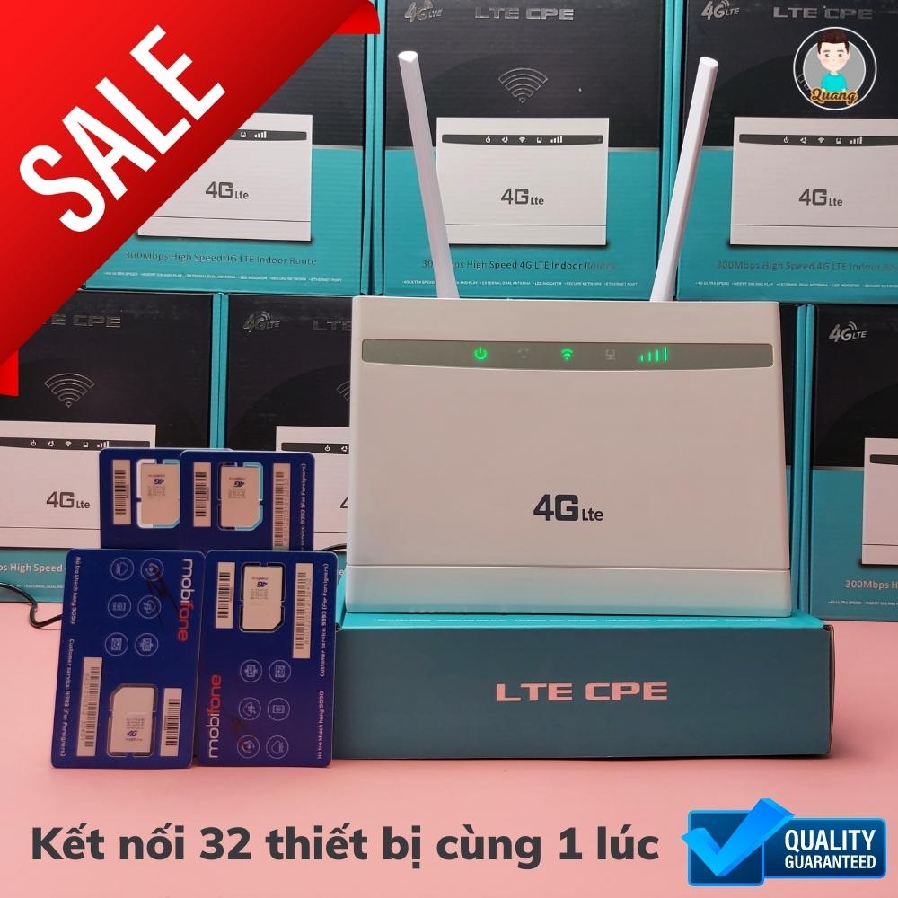 Bộ Phát Wifi 4G ZTE CPE 101 Tốc Độ 300Mps Chuẩn N300 kết nối 32 Máy Mà Mạng Vô Cùng Khỏe