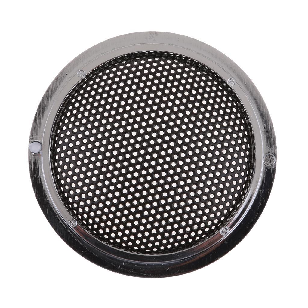 2Piece 1inch Speaker Round Grills Cover Case Decorative Circle with Screws