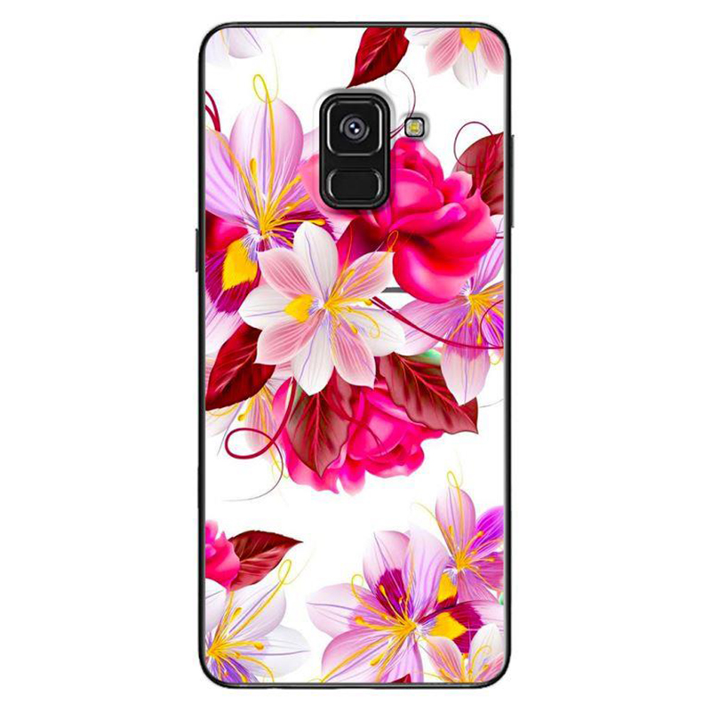 Ốp Lưng Dành Cho Samsung Galaxy A8 2018 - Hoa Hồng