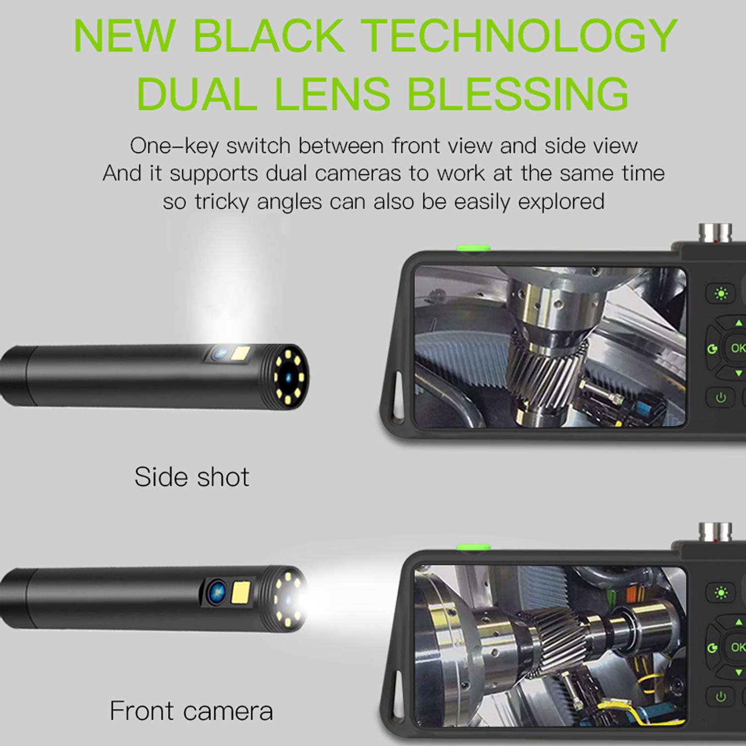 Máy ảnh nội soi kỹ thuật số nội soi công nghiệp HD1080P 4.5 "màn hình IPS IP67 không thấm nước Dual